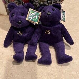 Bamm Beano’s McQuire 25 collectible bears issue date Aug. 1998